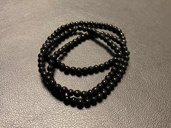 1 of MIDNIGHT Black Bead Bracelet Set