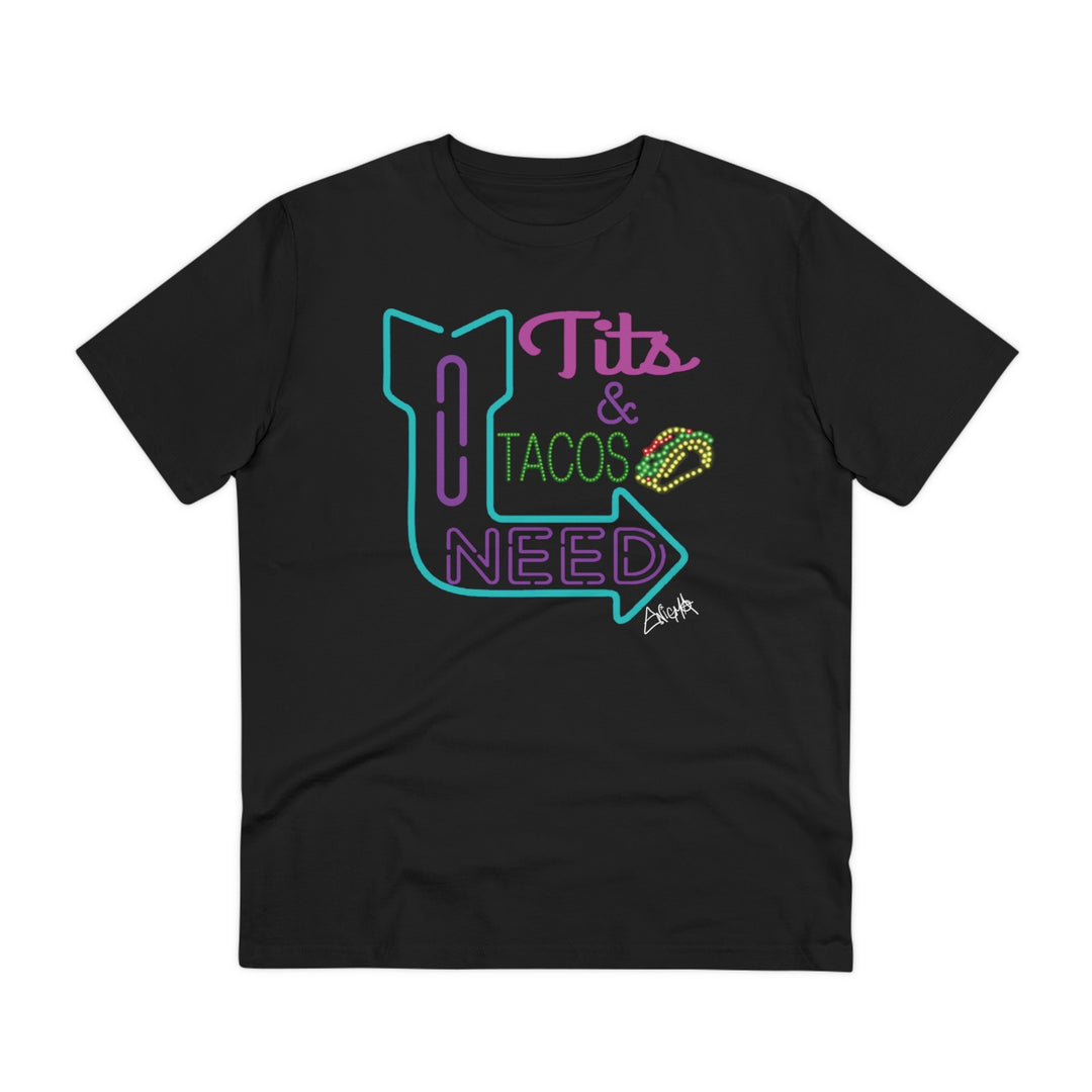 ENIGMA MIDNIGHT "I need Tits & Tacos" T-shirt