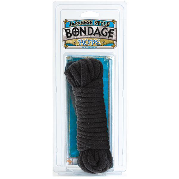 Japanese Style Bondage Rope Cotton Black 32 feet