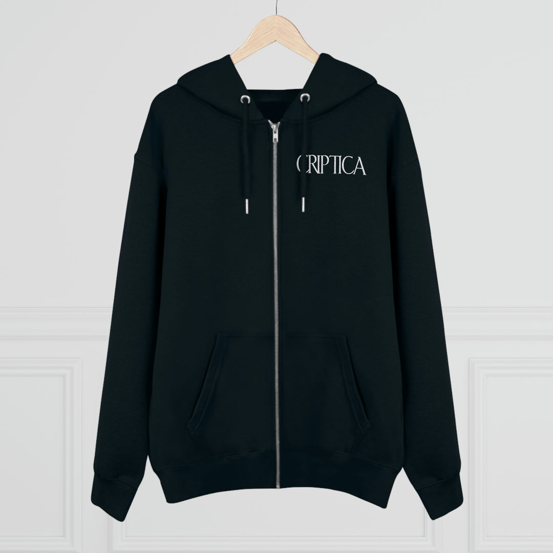 CRIPTICA Everything is FINE! Masc Zip Hoodie